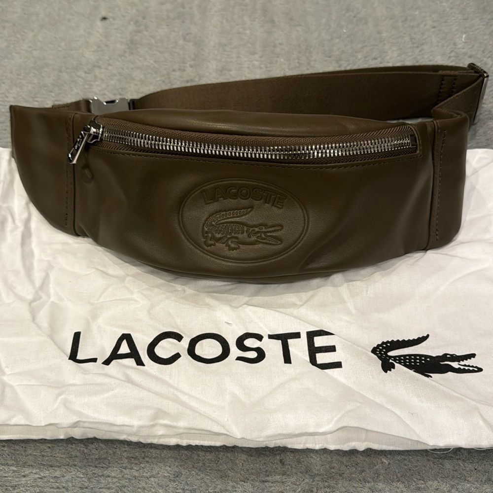 Lacoste Leather Belt Bum Bag